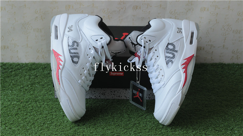 Air Jordan 5 Retro Supreme White